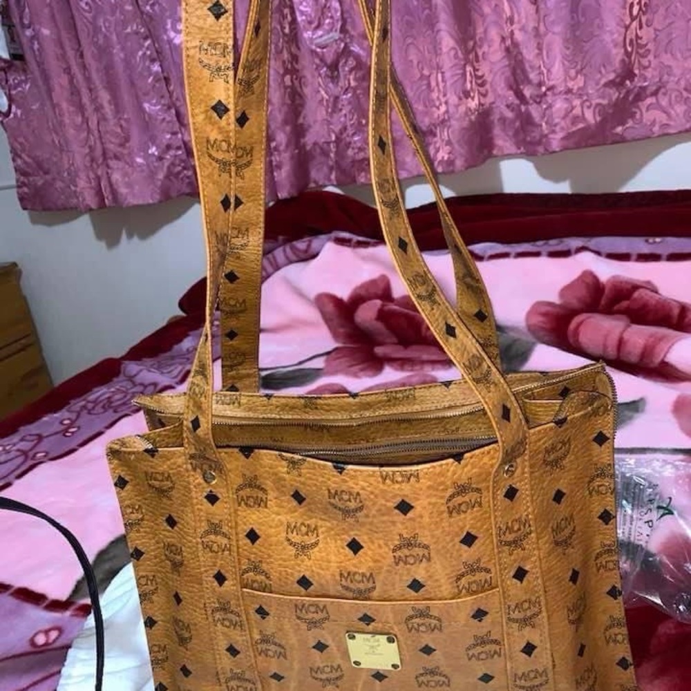 Authentic MCM Visetos tote bag